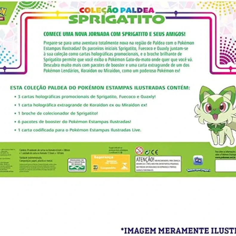 Pokémon - Box Coleção Paldea Sprigatito + Miraidon EX Extragrande
