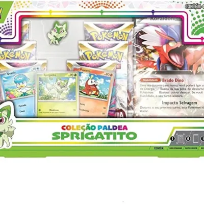 Pokémon - Box Coleção Paldea Sprigatito + Miraidon EX Extragrande