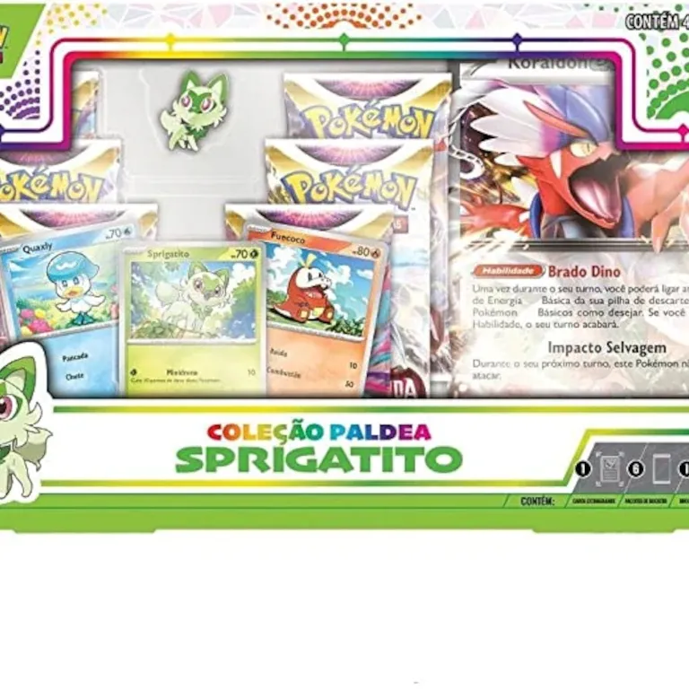 Pokémon - Box Coleção Paldea Sprigatito + Miraidon EX Extragrande