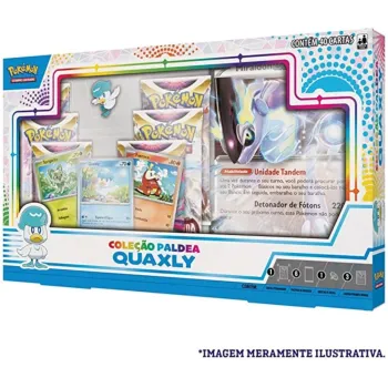 Pokémon - Box Coleção Paldea Quaxly + Koraidon EX Extragrande