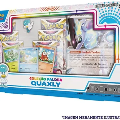 Pokémon - Box Coleção Paldea Quaxly + Koraidon EX Extragrande