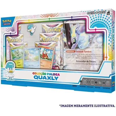 Pokémon - Box Coleção Paldea Quaxly + Koraidon EX Extragrande