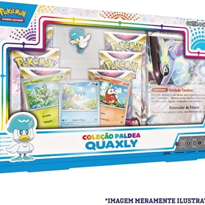 Pokémon - Box Coleção Paldea Quaxly + Koraidon EX Extragrande