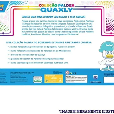 Pokémon - Box Coleção Paldea Quaxly + Koraidon EX Extragrande