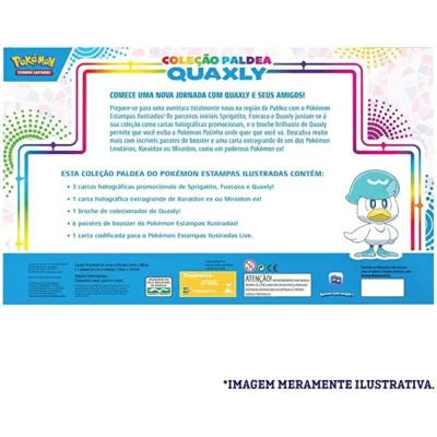 Pokémon - Box Coleção Paldea Quaxly + Koraidon EX Extragrande