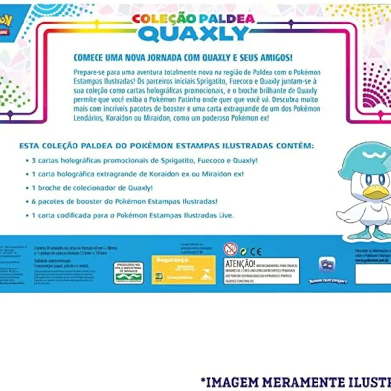 Pokémon - Box Coleção Paldea Quaxly + Koraidon EX Extragrande