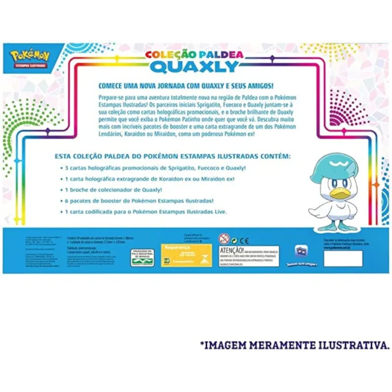 Pokémon - Box Coleção Paldea Quaxly + Koraidon EX Extragrande