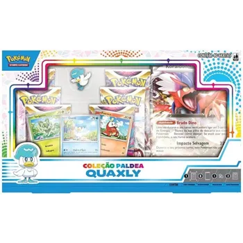 Pokémon - Box Coleção Paldea Quaxly + Koraidon EX Extragrande