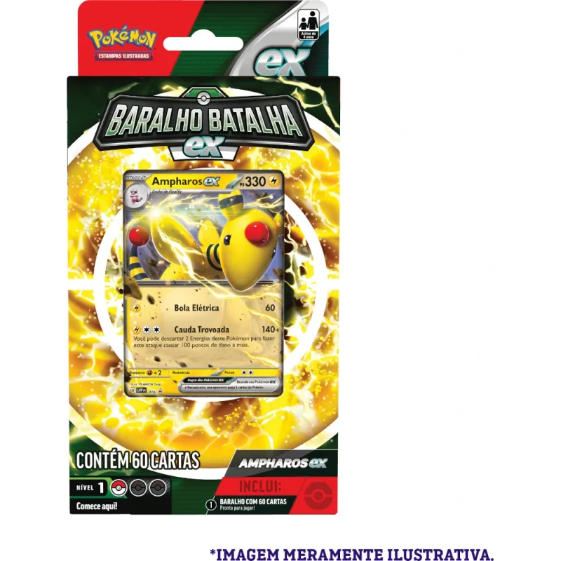 Pokemon - (Deck) Baralho Batalha EX - Ampharos EX