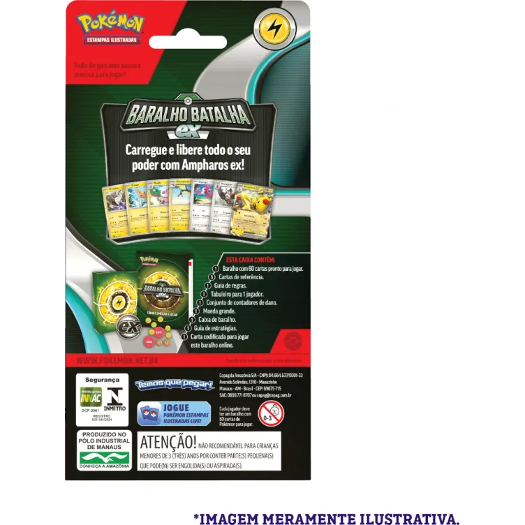 Pokemon - (Deck) Baralho Batalha EX - Ampharos EX