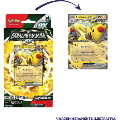 Pokemon - (Deck) Baralho Batalha EX - Ampharos EX