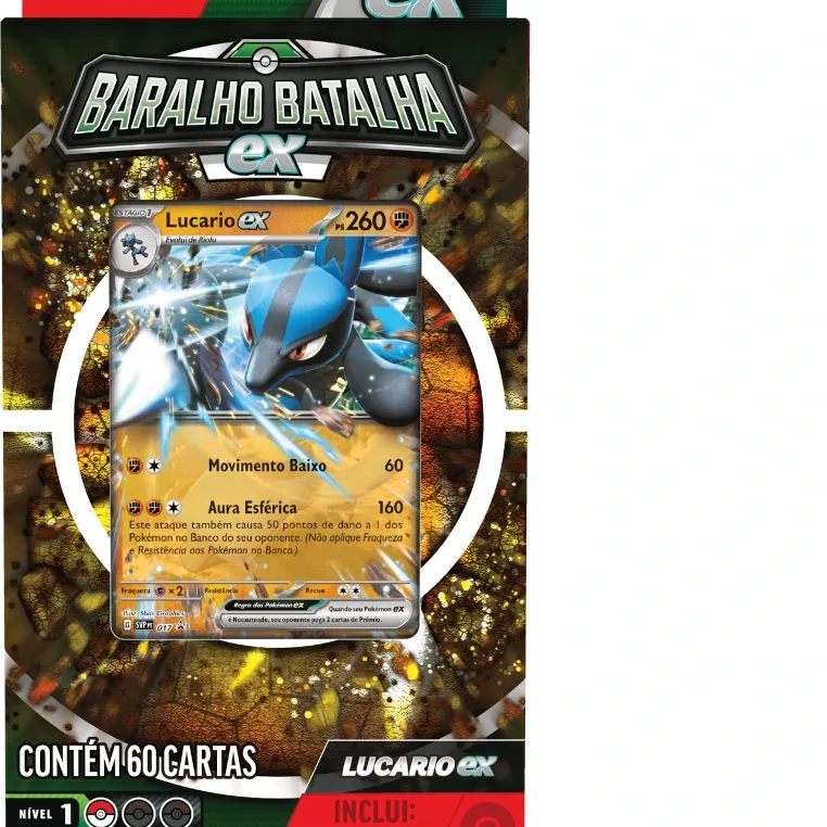 Pokemon - (Deck) Baralho Batalha EX - Lucario EX