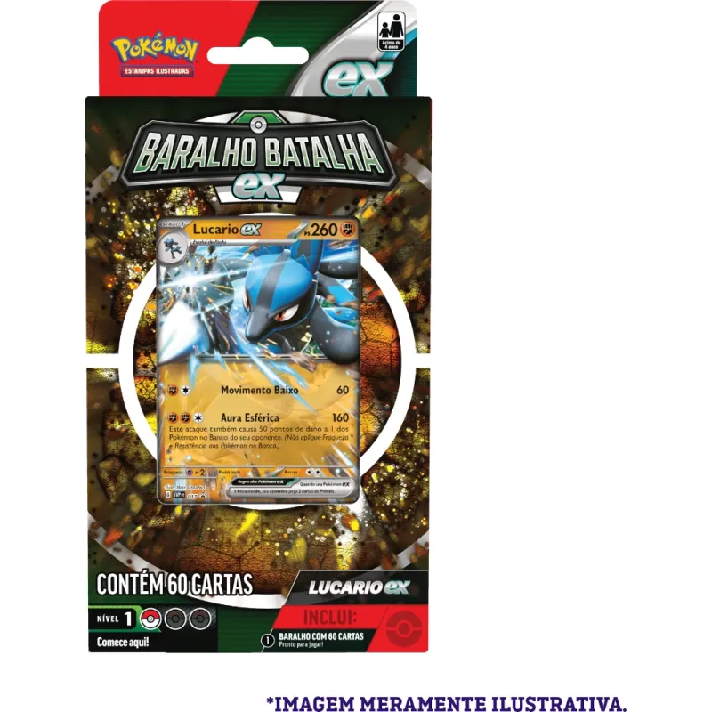 Pokemon - (Deck) Baralho Batalha EX - Lucario EX