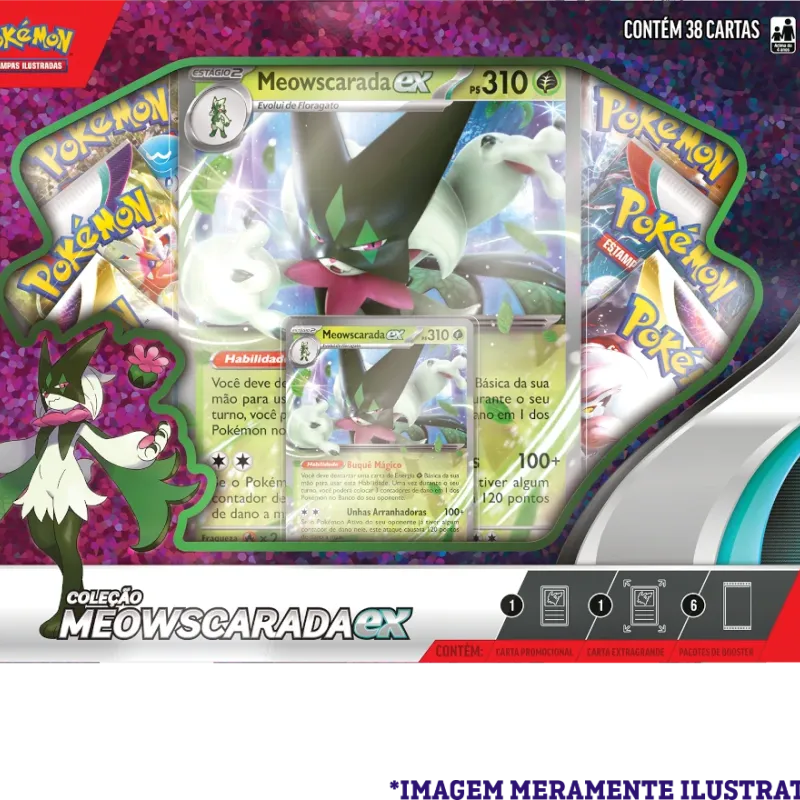 Pokémon - Box Parceiros de Paldea - Meowscarada EX