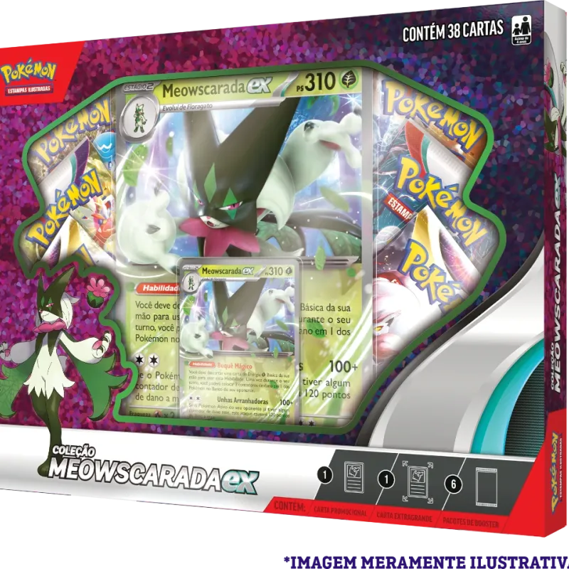 Pokémon - Box Parceiros de Paldea - Meowscarada EX