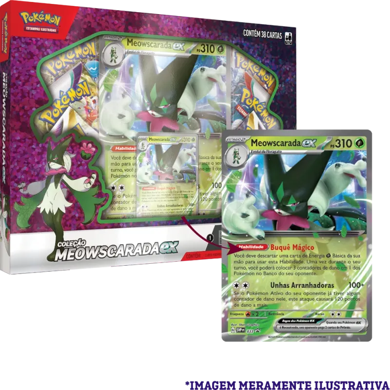 Pokémon - Box Parceiros de Paldea - Meowscarada EX