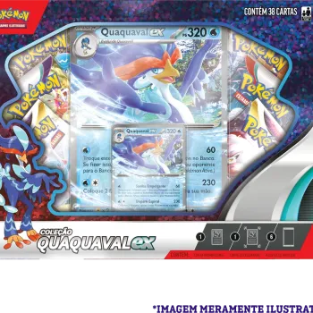 Pokémon - Box Parceiros de Paldea - Quaquaval EX