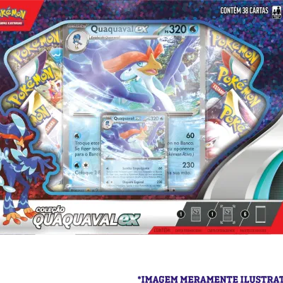 Pokémon - Box Parceiros de Paldea - Quaquaval EX