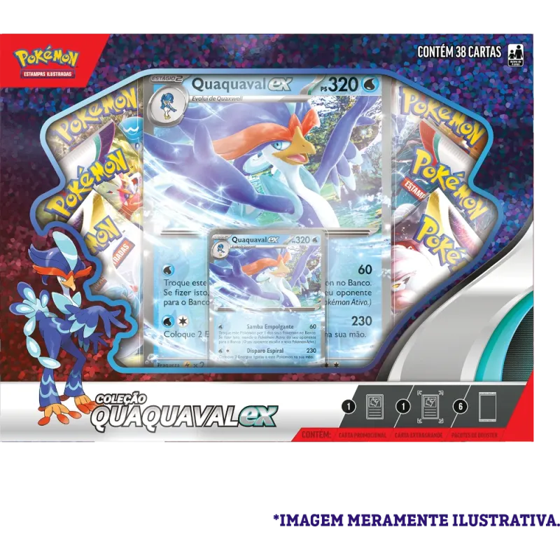 Pokémon - Box Parceiros de Paldea - Quaquaval EX