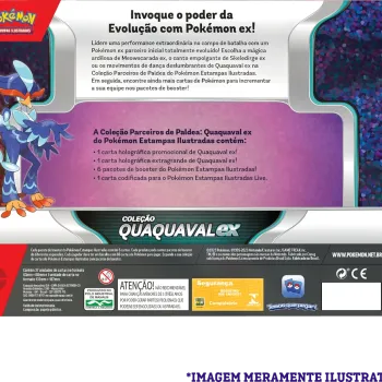 Pokémon - Box Parceiros de Paldea - Quaquaval EX