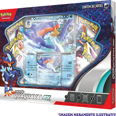 Pokémon - Box Parceiros de Paldea - Quaquaval EX