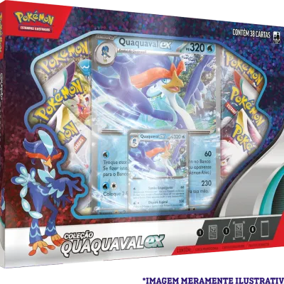 Pokémon - Box Parceiros de Paldea - Quaquaval EX