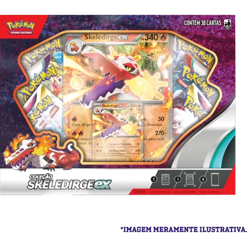 Pokémon - Box Parceiros de Paldea - Skeledirge EX