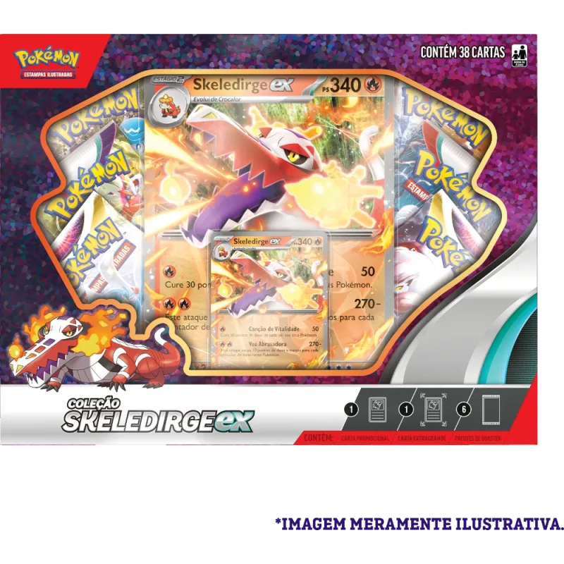 Pokémon - Box Parceiros de Paldea - Skeledirge EX