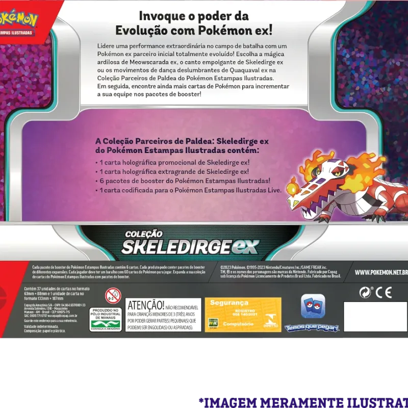 Pokémon - Box Parceiros de Paldea - Skeledirge EX