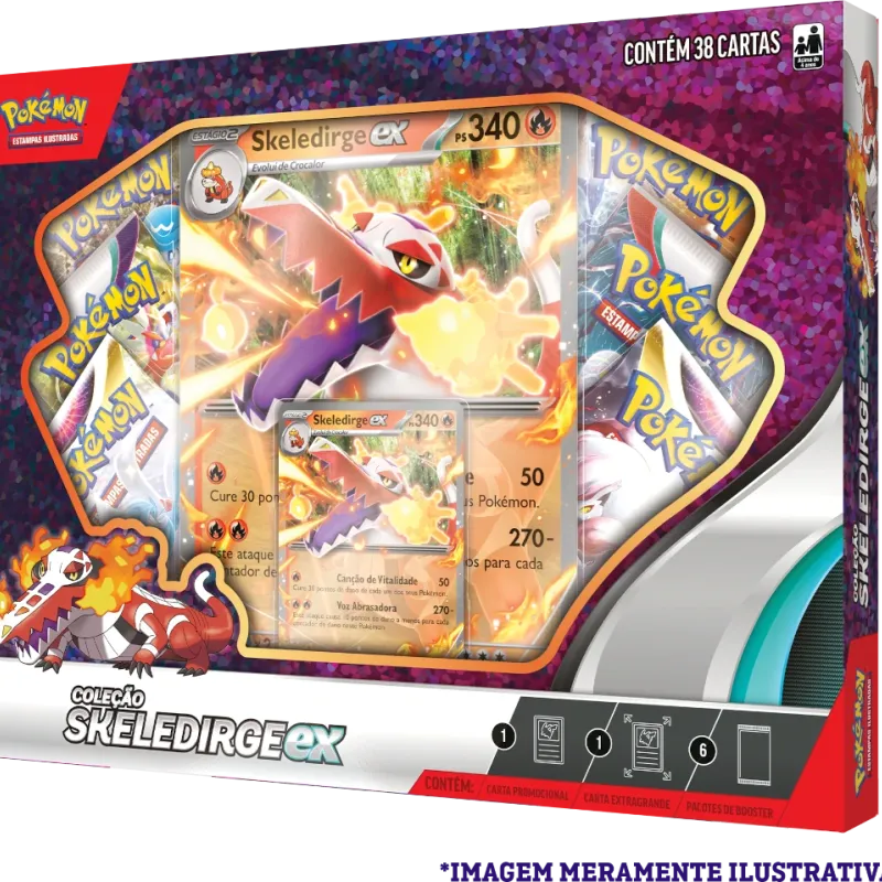 Pokémon - Box Parceiros de Paldea - Skeledirge EX