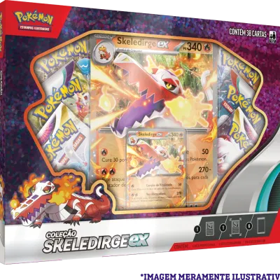 Pokémon - Box Parceiros de Paldea - Skeledirge EX