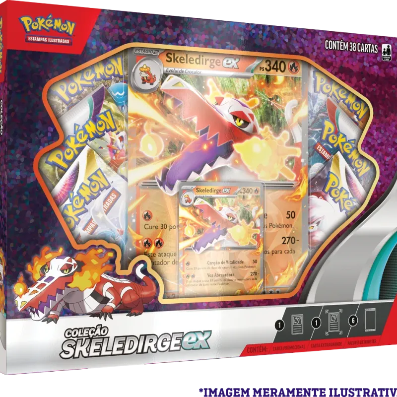 Pokémon - Box Parceiros de Paldea - Skeledirge EX