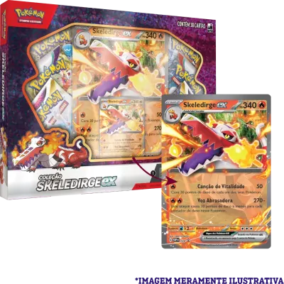 Pokémon - Box Parceiros de Paldea - Skeledirge EX