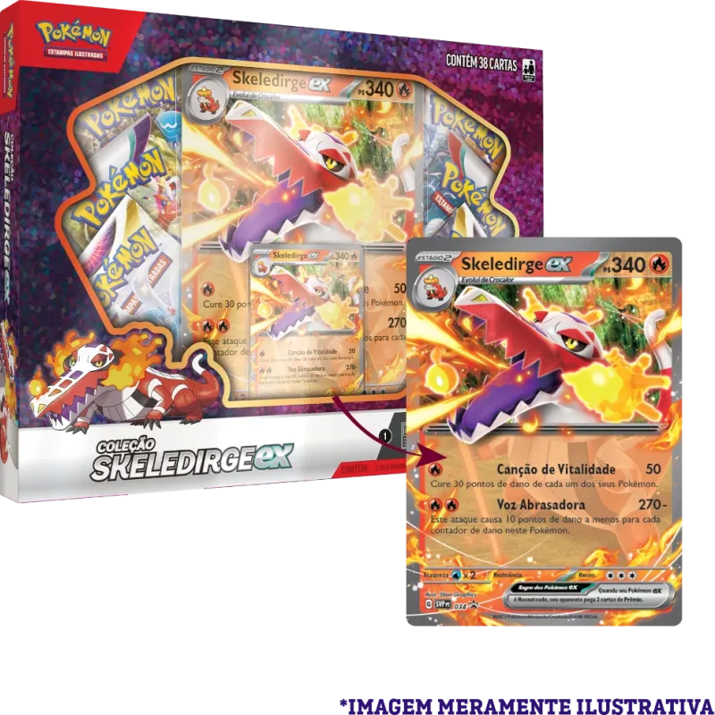 Pokémon - Box Parceiros de Paldea - Skeledirge EX