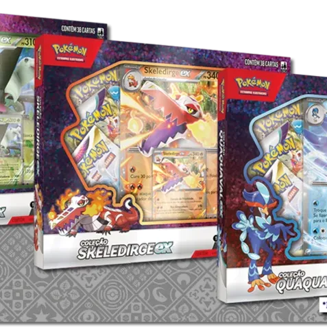 Pokémon - Box Parceiros de Paldea - Kit 3 caixas