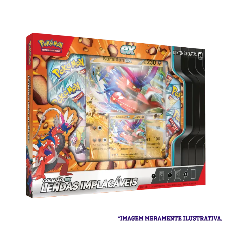 Pokémon - Box Coleção EX Lendas Implacáveis: Koraidon Pokémon - Box Coleção EX Lendas Implacáveis: Koraidon