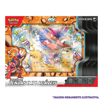 Pokémon - Box Coleção EX Lendas Implacáveis: Koraidon