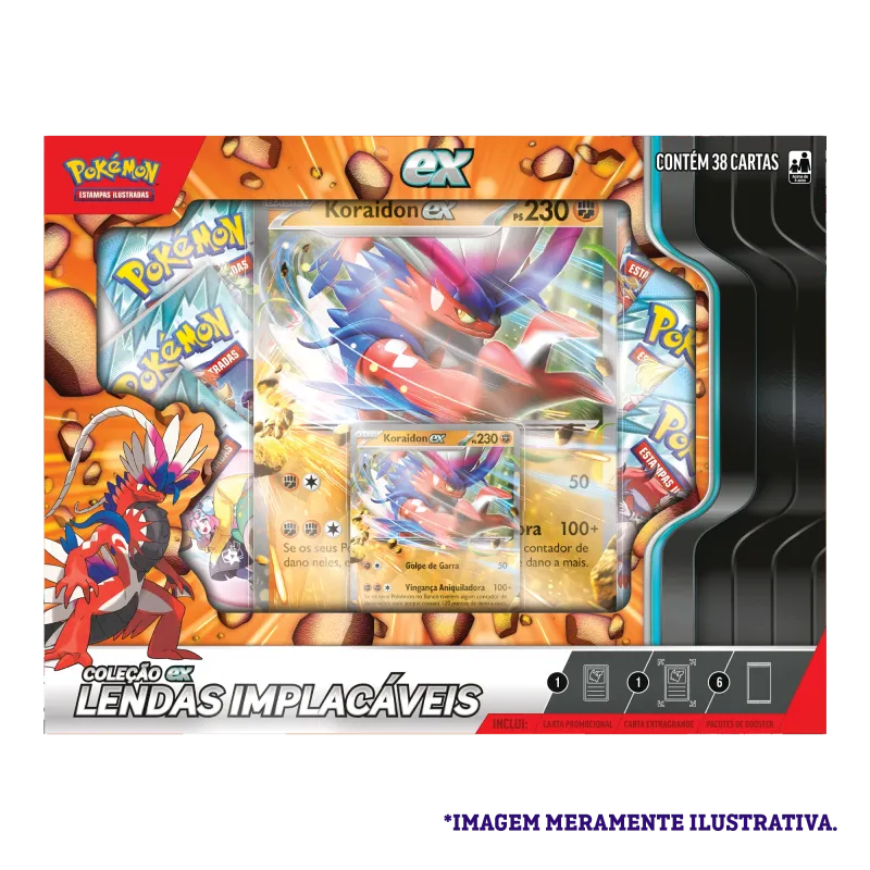 Pokémon - Box Coleção EX Lendas Implacáveis: Koraidon Pokémon - Box Coleção EX Lendas Implacáveis: Koraidon