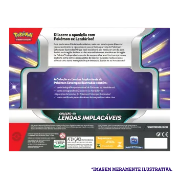 Pokémon - Box Coleção EX Lendas Implacáveis: Zacian
