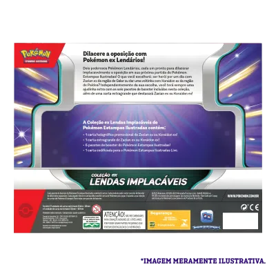 Pokémon - Box Coleção EX Lendas Implacáveis: Zacian