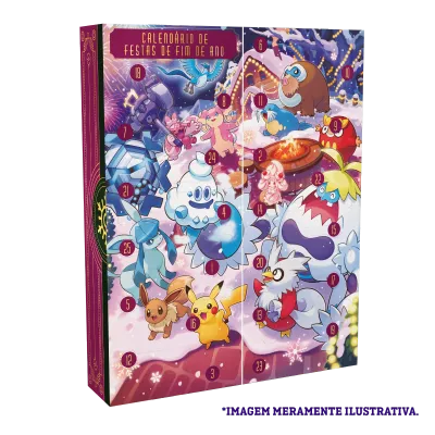 Pokémon - Box Calendário Pokémon De Festas De Fim De Ano 2025