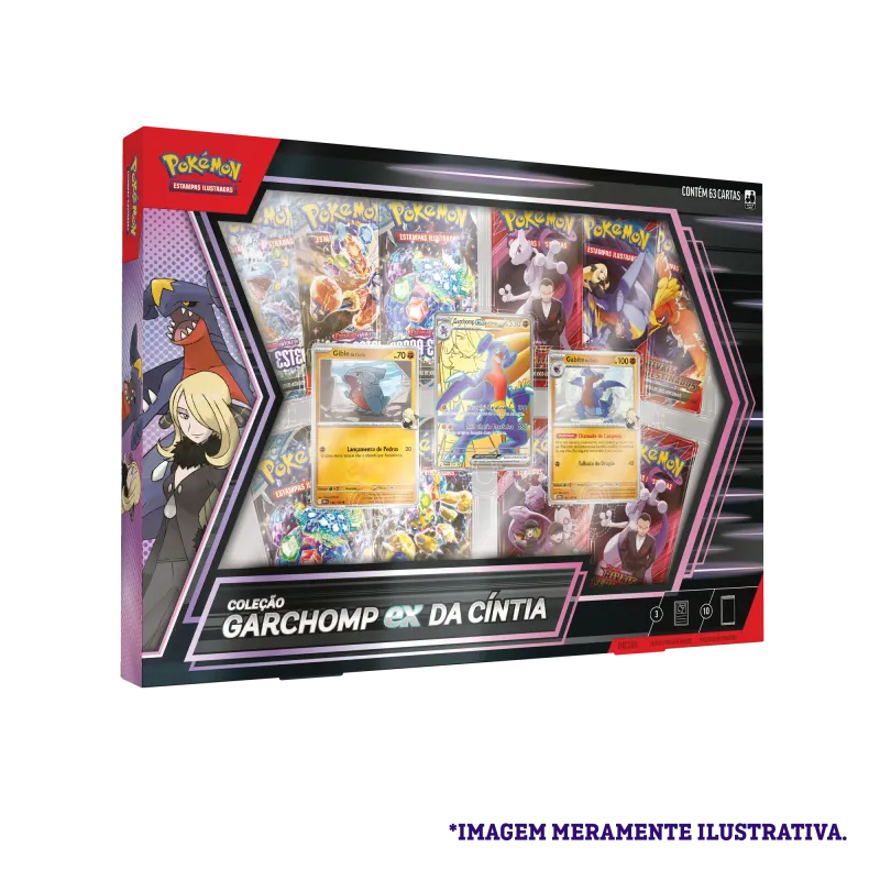 Pokémon - Box Coleção Garchomp Ex da Cíntia Pokémon - Box Coleção Garchomp Ex da Cíntia