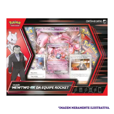 Pokémon - Box Coleção Mewtwo ex da Equipe Rocket