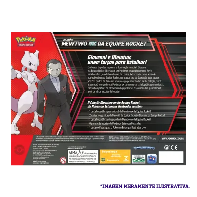 Pokémon - Box Coleção Mewtwo ex da Equipe Rocket