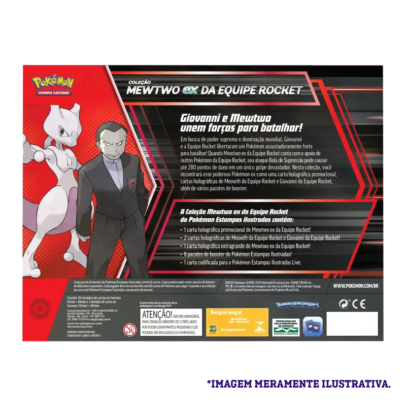 Pokémon - Box Coleção Mewtwo ex da Equipe Rocket Pokémon - Box Coleção Mewtwo ex da Equipe Rocket