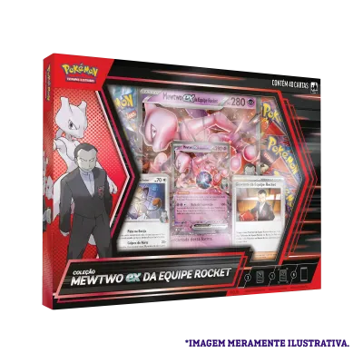 Pokémon - Box Coleção Mewtwo ex da Equipe Rocket