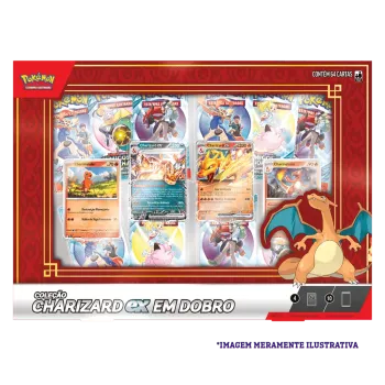 Pokémon - Box Coleção Charizard Ex Em Dobro