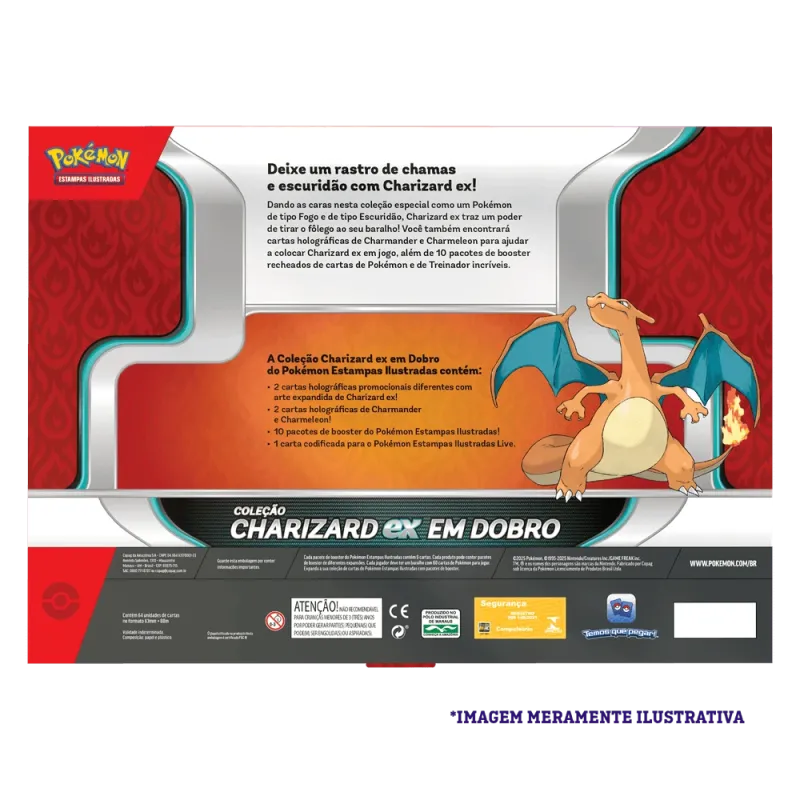 Pokémon - Box Coleção Charizard Ex Em Dobro Pokémon - Box Coleção Charizard Ex Em Dobro