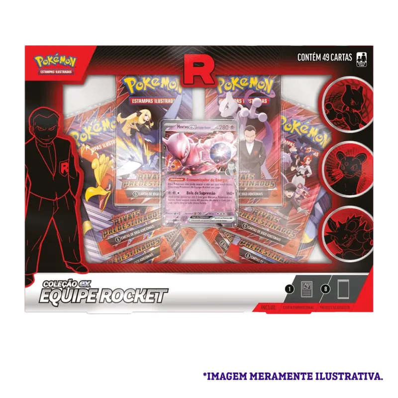 Pokémon - Box Coleção Ex Equipe Rocket - Mewtwo