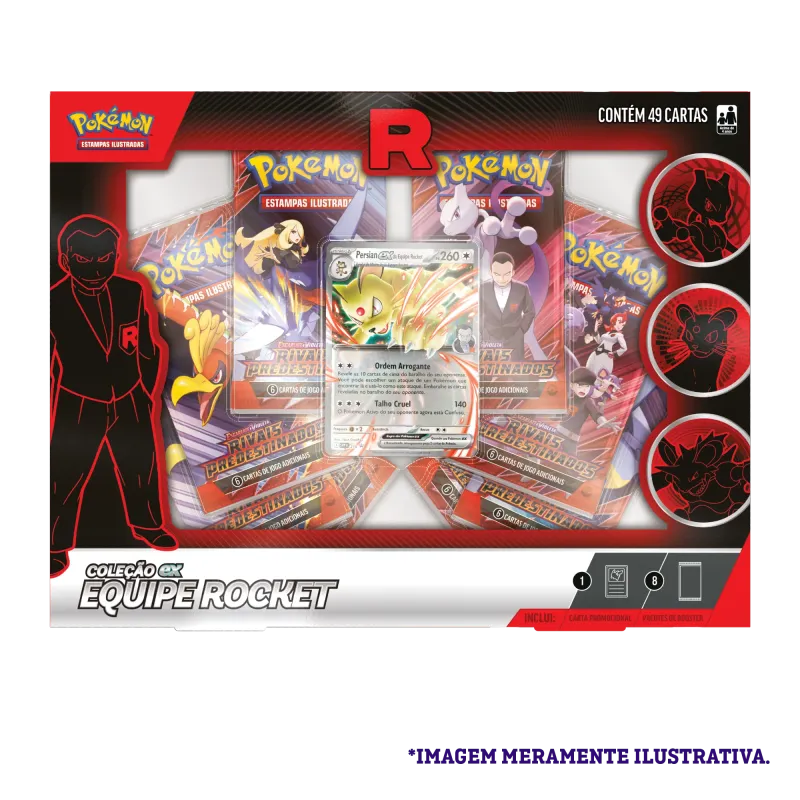 Pokémon - Box Coleção Ex Equipe Rocket - Persian